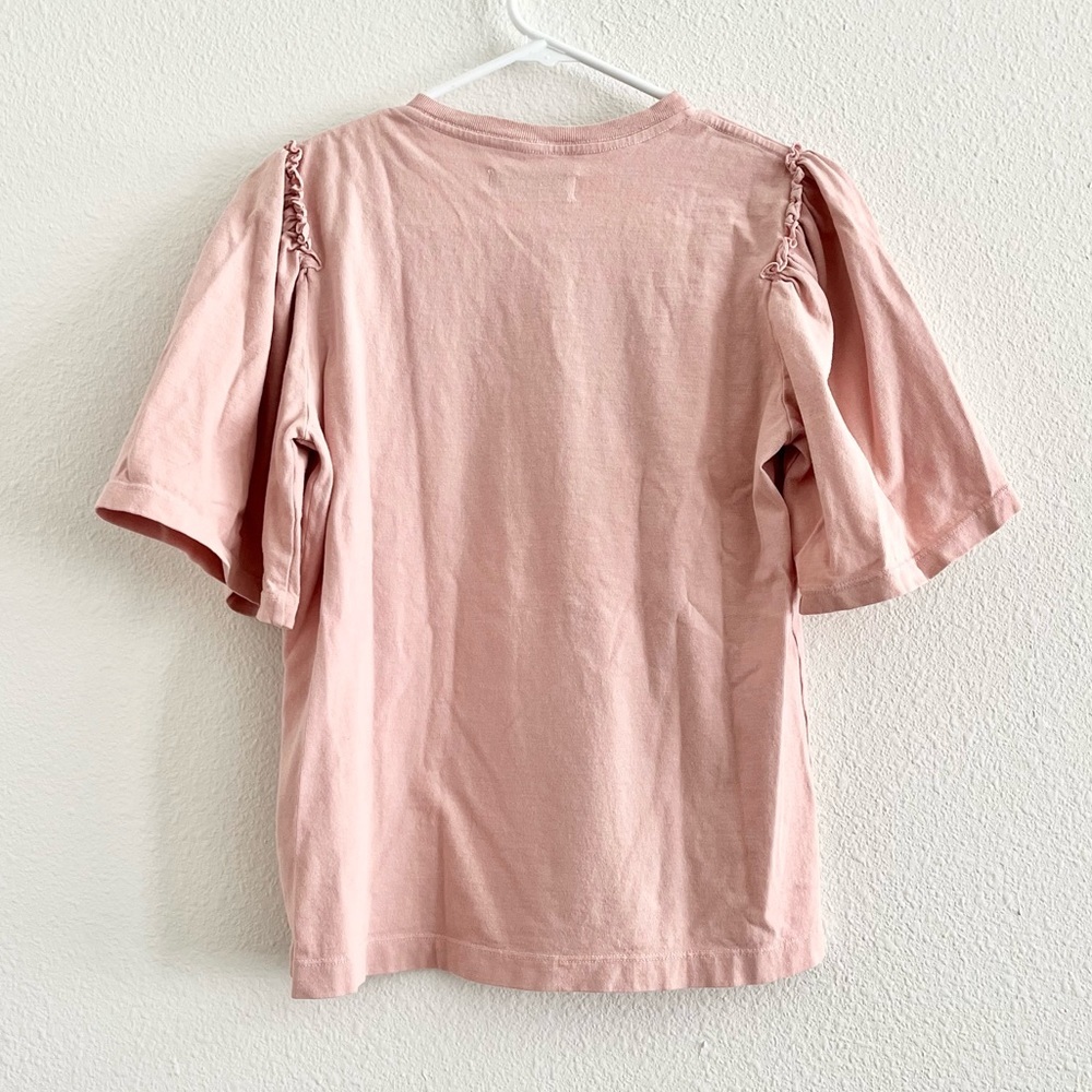 Citizens Of Humanity Vintage Rose Vera Gathered Shoulder Top Size Small - Picture 6 of 7